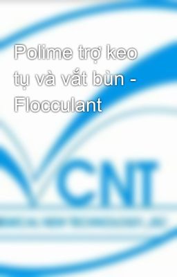 Polime trợ keo tụ và vắt bùn - Flocculant