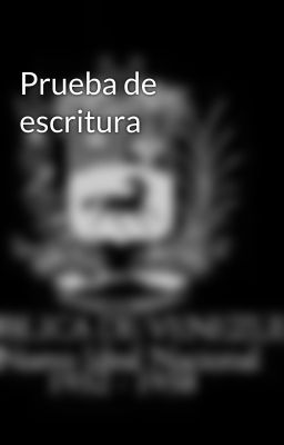 Prueba de escritura