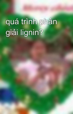 quá trình phân giải lignin?