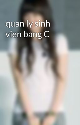 quan ly sinh vien bang C