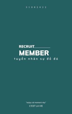 RECRUIT MEMBER