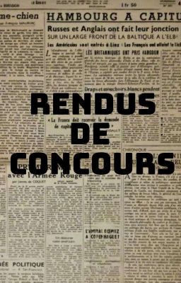  rendus de concours et autres