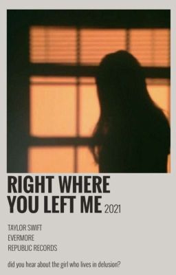 right where you left me | updated oc book