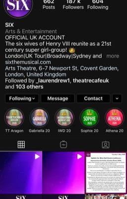 Six The Musical Instagram Story