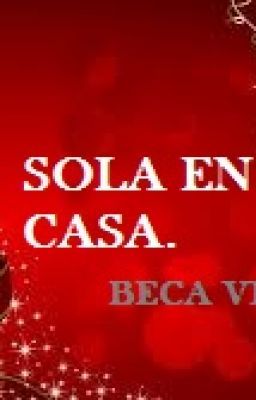 Sola en casa por Navidad.