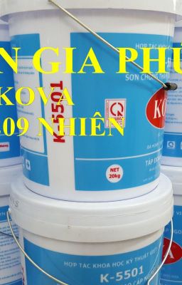 SƠN KOVA NGOÀI TRỜI K5501 BÁN BÓNG GIÁ RẺ SÀI GÒN