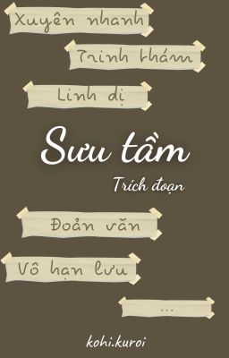 Sưu tầm trích đoạn truyện