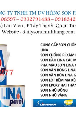 TẠI QUẬN TÂN PHÚ -BÁN SƠN CHỐNG RỈ ĐỎ NÂU LINA TH 20KG - 0918342277 HỒNG