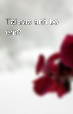 Tại sao anh bỏ em?