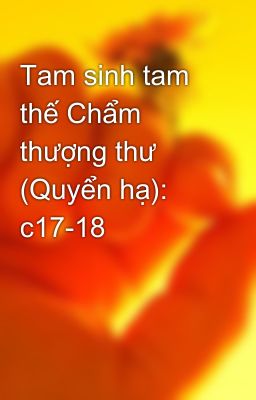 Tam sinh tam thế Chẩm thượng thư (Quyển hạ): c17-18