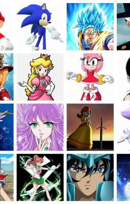 Team Sonic, Team Mario, Guerreros Super y Sailors Scouts en Saint Seiya