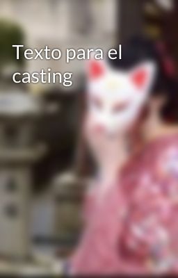 Texto para el casting