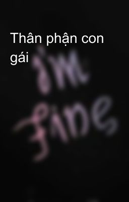 Thân phận con gái