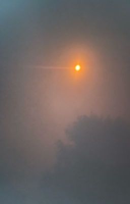 The eclipse on a cloudy day in Mississippi 