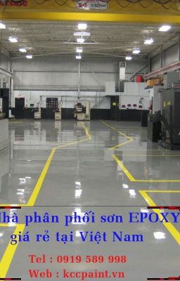 Thi công sơn sàn epoxxy cho nhà xưởng, tầng hầm, bãi đậu xe tại Hà Nội