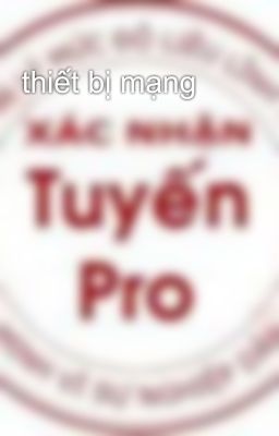 thiết bị mạng