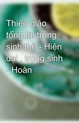 Thiếu giáo tổng tài trọng sinh thê - Hiện đại , trọng sinh - Hoàn