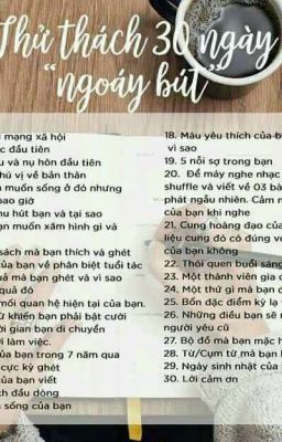 thử thách 30 ngày ngoáy bút