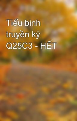 Tiểu binh truyền kỳ Q25C3 - HẾT