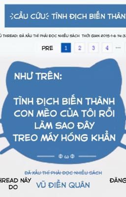 Tình địch biến thành mèo của tôi rồi, làm sao đây, treo máy hóng khẩn