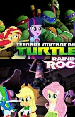 TMNT Sonic, and MLP EG Super Ninja Crossover Love Story 