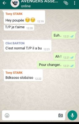 Tony STARK vous a invité dans le groupe...