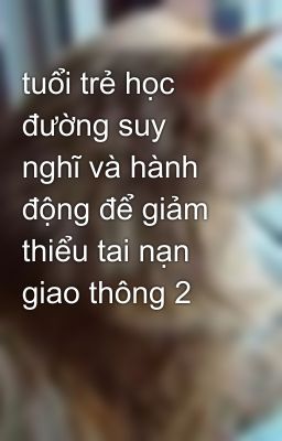 tuổi trẻ học đường suy nghĩ và hành động để giảm thiểu tai nạn giao thông 2