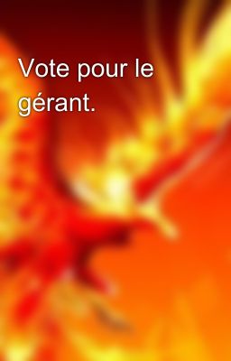 Vote pour le gérant. 