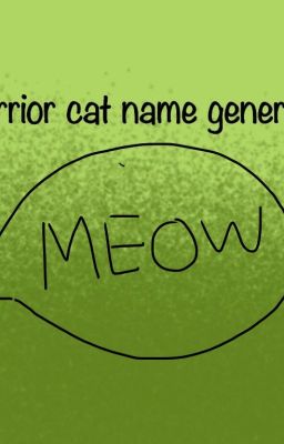 Warrior cat name generator