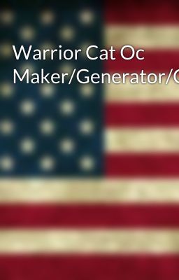 Warrior Cat Oc Maker/Generator/Creator