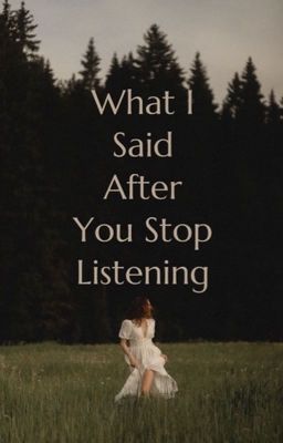 What I Said After You Stop Listening