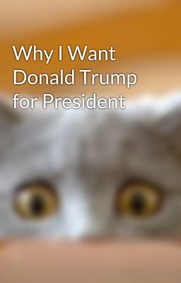 Why I Want Donald Trump for President