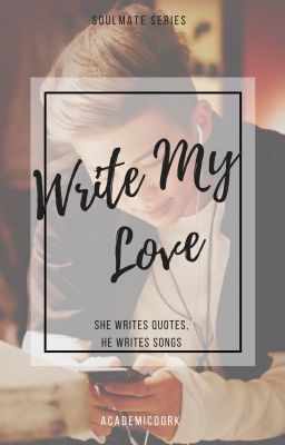 Write my love // Namjoon x reader: Soulmate Series