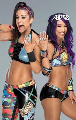 WWE and Beyond (Sasha Banks x Bayley x Male Oc x Male Oc)