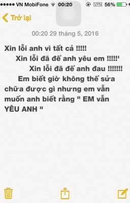 Xin lỗi !!!