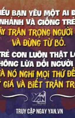 Yêu anh nhé? Chỉ một chút thôi...