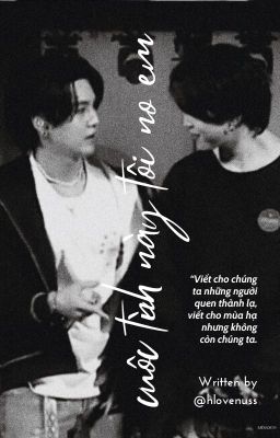 yoonmin; cuộc tình này tôi nợ em.