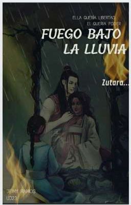 Zutara-Fuego bajo la lluvia.